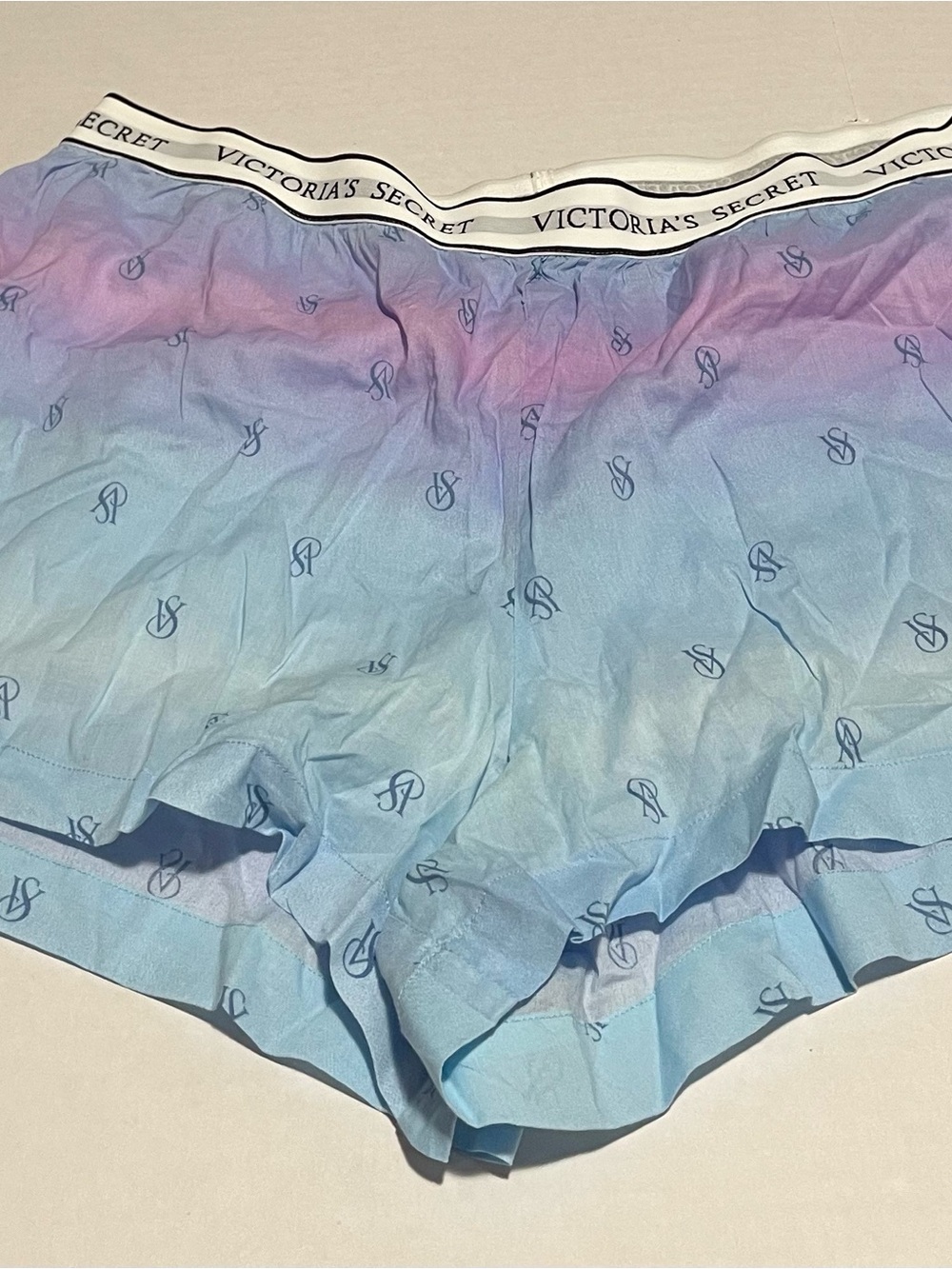 Victoria's Secret Ombre Pink to Blue High-Waist Lounge Shorts